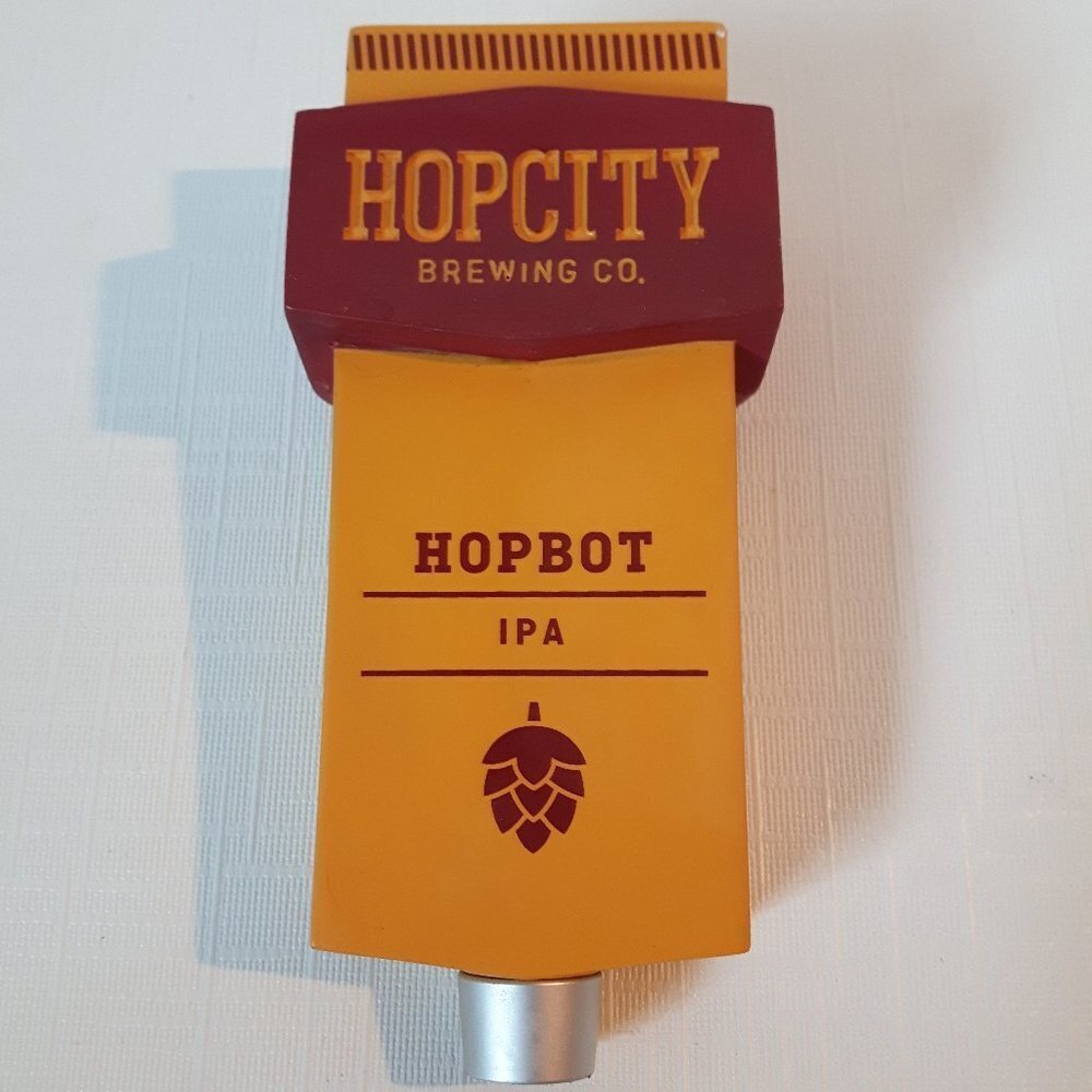HOP CITY HOP BOT IPA Tap Handle HOPCITY